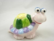 CERAMICZNA SKARBONKA ŻÓŁWIK Z ZATYCZKĄ