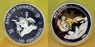 UGANDA 100 SHILLINGS 2010 r. Lion