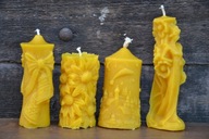 ŚWIECE z WOSKU PSZCZELEGO !!!! różne wzory