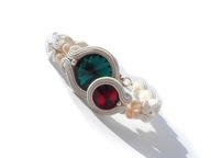 BRANSOLETKA SUTASZ KRYSZTAŁKI subtelna hand made