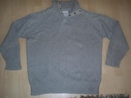 MARKS&SPENCER SWETER M/L szary PÓŁGOLF