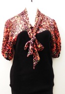 916_ Bluzka damska wiązana - oversize r. L/XL