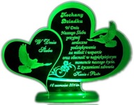 PODZIĘKOWANIA GRAWEROWANE DLA DZIADKÓW ŚLUB LED