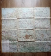 MAPA samochodowa -Polska 1970rok.