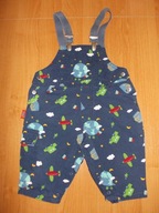 Spodnie ogrodniczki na szelkach 68 4/6 m-ce