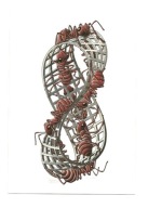 Pocztówka - M.C. Escher, Wstęga Mobiusa / mrówki