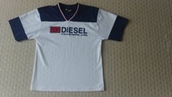 T-shirt chłopięcy biały z wstawkami firmy DIESEL