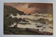 WZBURZONE MORZE przedwojenna POCZTÓWKA