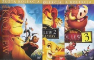 KRÓL LEW 1+2+3 Komplet 234 minut 3 x DVD FOLIA
