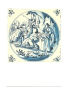 Pocztówka - Pokłon Trzech Króli II / kafel ceramiczny