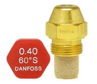 Trysky DANFOSS pro olejová zařízení Rozměry