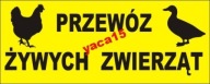 Правыйóz żywych zwierząt drób наклейка отражатель фото, цена