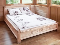 Łóżko podwójne drewniane Twoje Miejsce 03 160x200 jesion