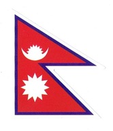 Nepal Naklejka Na Walizkę Laptop Auto Flaga