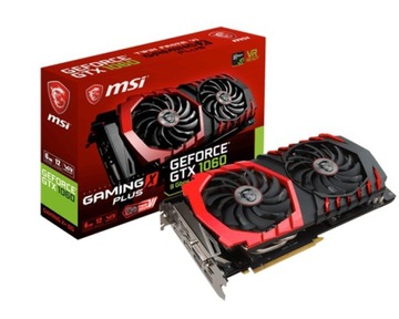 Видеокарта MSI GeForce GTX 1060 GAMING X+ 6 ГБ