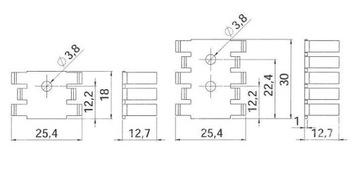 RADIATOR FI349/18/SE TO126/SOT32/TO220 za 3szt