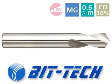 Центровочное сверло, фаска, твердосплавный, NC 120 градусов, 10 мм, CNC HM