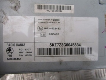 фото thumb №3, Радіо cd vp6sbf-18c815-ae skoda roomster scout 08r