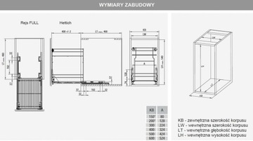 Грузовой вариант REJS multi 300/2 хром HETTICH