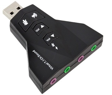 Звуковая карта 7.1 USB 2.0 для геймеров