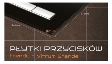 КНОПКА ДЛЯ РАМКИ KK-POLVITRUM GRANDE V1, СТЕКЛО