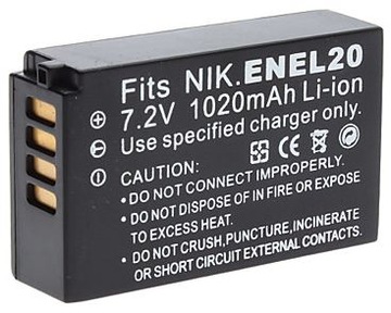 EN-EL20 Аккумулятор ENEL20 для NIKON 1 J1 J2 V2