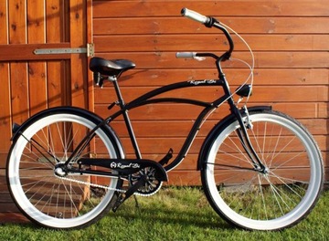 Мужской городской велосипед 26 Cruiser 3 скорости Shimano Retro ЧЕРНЫЙ RoyalBi черный