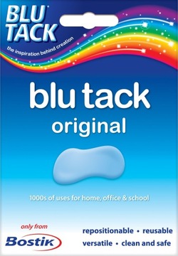 BLU-TACK Самоклеящаяся пластиковая монтажная паста Бостик 50г