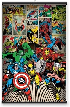 Комиксы Marvel Железный Человек Тор Халк - постер 61x91,5