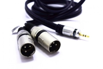 КАБЕЛЬ 2X XLR JACK 3,5 AUX 10 м MK32 VITALCO