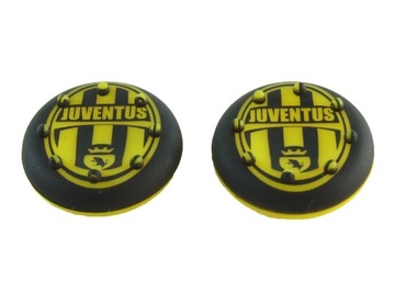 2x NAKŁADKI GUMKI pada PS3 PS4 PS5 XBOX FIFA PIŁKA NOŻNA JUVENTUS Żółte