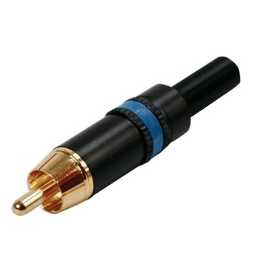 NYS373-6 RCA wtyk na kabel niebieski REAN Neutrik