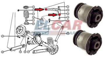втулки сержанта Jeep Grand Cherokee WJ 99-