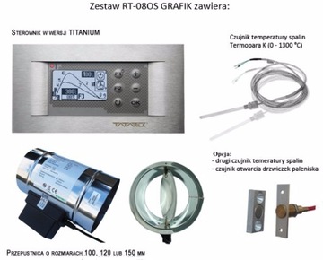 RT-08 OS GRAFIK CONTROLLER Оптимизатор процесса горения для КАМИНА fi 120