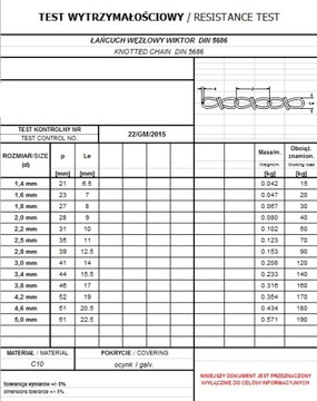 УЗЕЛ ЦЕПЬ ОЦИНКОВАННЫЙ DIN 5686 2,5мм - 70 метров