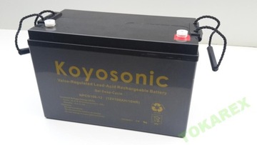 ГЕЛЕВАЯ АККУМУЛЯТОРНАЯ БАТАРЕЯ KOYOSONIC 12 В NPCG 100 Ач РАСШИРЕННЫЙ ГЛУБОКИЙ ЦИКЛ 12 ЛЕТ