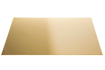 Blacha mosiężna mosiądz formatka 200x50x5mm | arkusz 5mm - 20x5cm