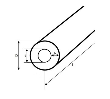 Tuleja Poliamid PA6 100x70x500mm