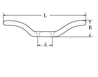 НЕРЖАВЕЮЩИЙ, КИСЛОУСТОЙЧИВЫЙ ФЛАГ CLEE A4 L=68MM