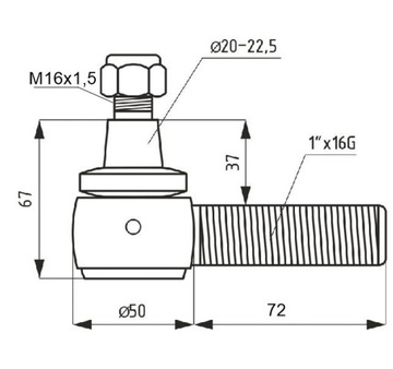 Шаровая опора жатки комбайна John Deere