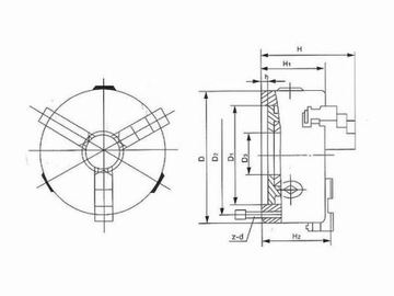 TARCZA ZABIERAKOWA 250mm model FLS-250/C8 ŚRUBY