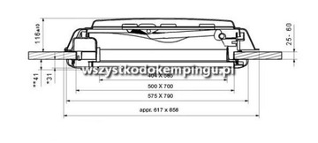 Петля для мансардного окна Heki Dometic