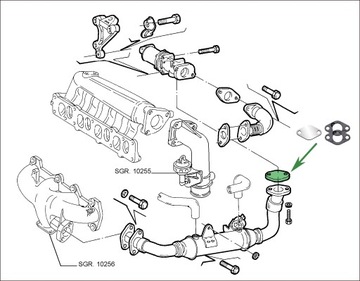 Заглушка EGR ALFA ROMEO 147 156 166 1.9 2.4 JTD