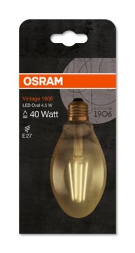 Светодиодная лампа накаливания 4,5 Вт декоративная OSRAM Vintage