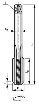 Трубный кран G 5/8 дюйма 2 шт. ручной HSS