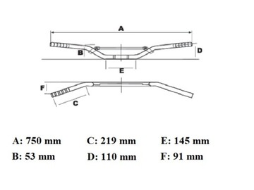 Honda CBF 500 600 1000 Руль Довиль 700