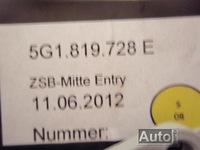 фото thumb №4, Решётка обдув средняя 5g1819728e golf vii