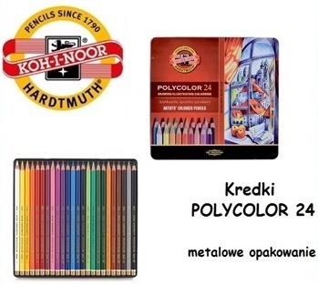 Мелки KOH-I-NOOR POLYCOLOR 24k 32643 металл