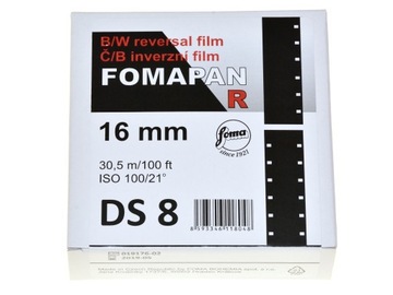 Двусторонняя пленка Fomapan R 100 DS8 16 мм для фотоаппаратов