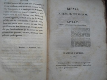 RIENZI 1836 LE DERNIER DES TRIBUN OSTATNI Z TRYBUN